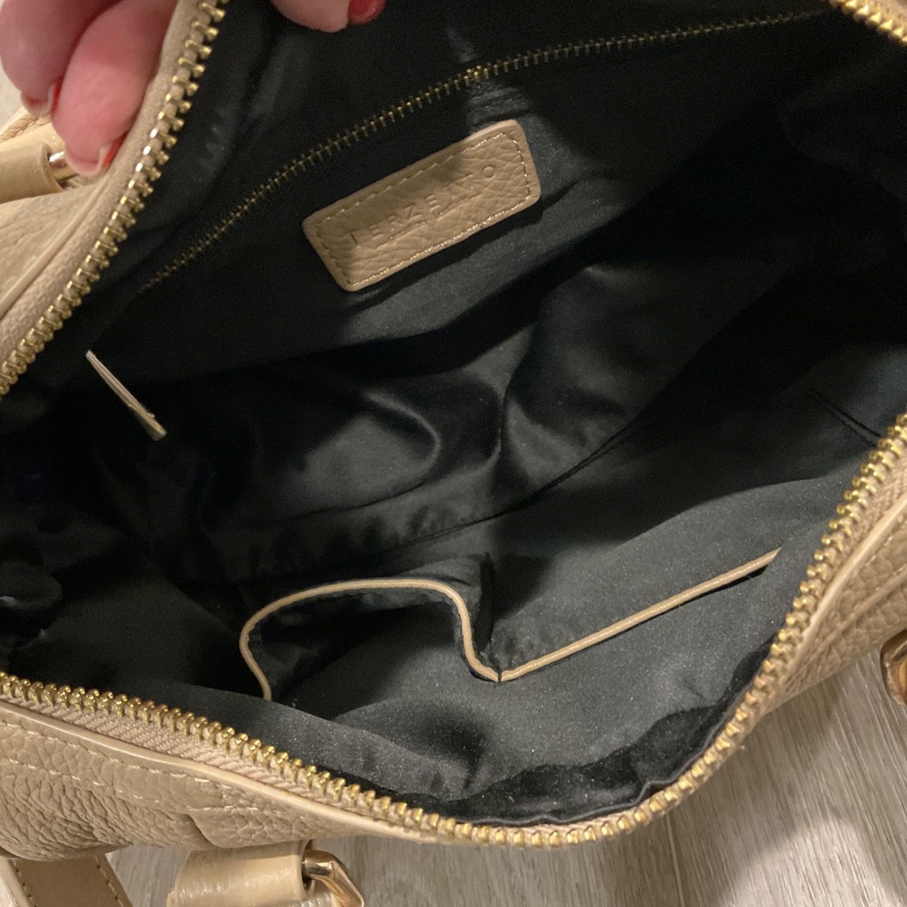 TERZETTO Loreto Pebble Leather Satchel/Shoulder in Camel - Picture 9 of 12